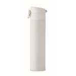 Leakproof stainless steel bottle, push-open lid, 300 ml white colour fourth view