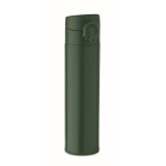 Leakproof stainless steel bottle, push-open lid, 300 ml dark green colour