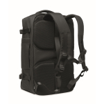 Travel backpack, multiple compartments black colour second view