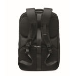 Travel backpack, multiple compartments black colour fourth view
