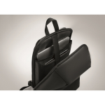 Anti-theft backpack, compartments for laptop and tablet, 15'' black colour eighth photographic view