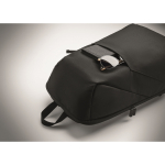 Anti-theft backpack, compartments for laptop and tablet, 15'' black colour photographic view
