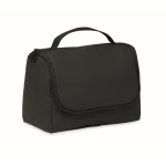 Organiser toiletry bag, single compartment, hanging hook black colour