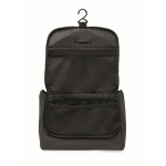 Organiser toiletry bag, single compartment, hanging hook black colour third view