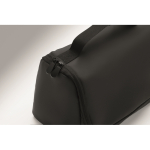 Organiser toiletry bag, single compartment, hanging hook black colour fourth photographic view
