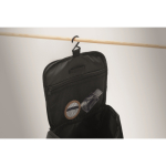 Organiser toiletry bag, single compartment, hanging hook black colour sixth photographic view