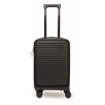 Hard-shell trolley, compartments for documents and laptop, 20'' black colour fourth view
