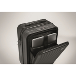 Hard-shell trolley, compartments for documents and laptop, 20'' black colour eighth photographic view