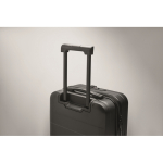 Hard-shell trolley, compartments for documents and laptop, 20'' black colour photographic view