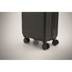 Hard-shell trolley, compartments for documents and laptop, 20'' black colour photographic view