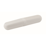 Set of 3 reusable sustainable cutlery, matching case white colour fifth view
