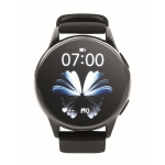 Waterproof wireless smartwatch, silicone strap black colour sixth view