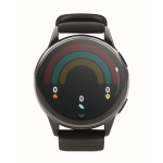 Waterproof wireless smartwatch, silicone strap black colour tenth view