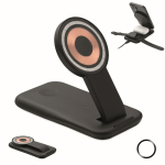 3-in-1 charging base, mobile stand, Apple® compatible black colour