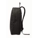 RPET and PU laptop backpack, luggage strap, 16'' black colour seventh view