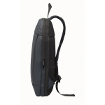 RPET and PU laptop backpack, luggage strap, 16'' blue colour eighth view