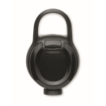 RPET bottle, flip lid, straw included, 500 ml black colour