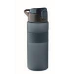 RPET bottle, flip lid, straw included, 500 ml navy-blue colour