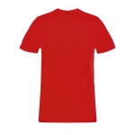 Unisex recycled materials T-shirt, round neck red colour