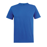 Unisex recycled materials T-shirt, round neck royal blue colour