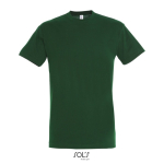 Unisex semi-combed cotton T-shirt, round neck, 150 g/m2 dark green colour
