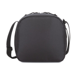 Portable recycled cooler bag, 9-can capacity black colour