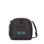Portable recycled cooler bag, 9-can capacity black colour