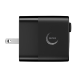 Eco GaN fast charger, retractable cable 80cm, 65W black colour