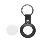 Eco locator keyring, with alarm, Apple and Android compatible white colour