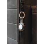 Eco locator keyring, with alarm, Apple and Android compatible white colour