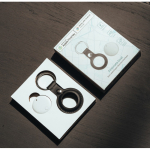 Eco locator keyring, with alarm, Apple and Android compatible white colour