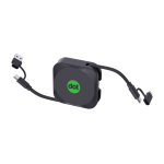 Mobile stand, retractable cable 100cm, fast charging, 100W black colour