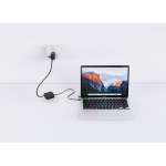 Mobile stand, retractable cable 100cm, fast charging, 100W black colour