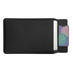 Eco laptop sleeve, magnetic closure, 15.6”, Swiss Peak black colour