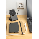 Eco magnetic wireless charger, non-slip base, 15W black colour