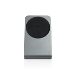 Premium recycled aluminium magnetic wireless charger, 15W grey colour