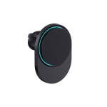 Magnetic car mount for mobile, wireless charging, 15W black colour