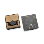 Magnetic wireless charger, 2-in-1, retractable USB-C cable, 15W black colour