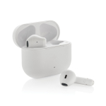 Recycled headphones, built-in microphone, fast charging, BT 6.0 white colour