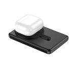 Eco 5-in-1 power bank, charging cables, stand, 5,000 mAh black colour eighth view