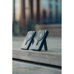 Eco 5-in-1 power bank, charging cables, stand, 5,000 mAh black colour