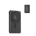 Eco 5-in-1 power bank, charging cables, stand, 5,000 mAh black colour printing view