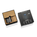 Aluminium power bank, fast charging, HQ display, 10,000 mAh grey colour