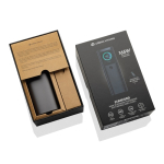 Aluminium power bank, multi-charging, HQ display, 20,000 mAh grey colour