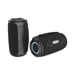 Recycled plastic BT 5.3 speaker, IPX4 resistance, 16W black colour