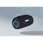 Recycled plastic BT 5.3 speaker, IPX4 resistance, 16W black colour