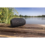 Recycled plastic BT 5.3 speaker, IPX4 resistance, 16W black colour