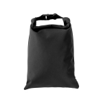 Recycled rPET foldable lunch box, adjustable size, easy to clean, 4L black colour