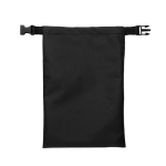 Recycled rPET foldable lunch box, adjustable size, easy to clean, 4L black colour