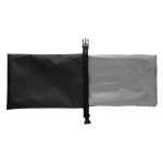 Recycled rPET foldable lunch box, adjustable size, easy to clean, 4L black colour